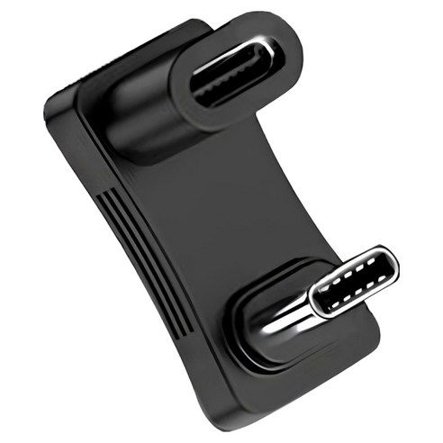 상품 이미지: 일렉싱크 C타입 180도 회전 4K 10Gbps 100W 방향전환 U자형 젠더