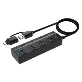 상품 이미지: USB3.0 무전원 C타입 3포트 A타입 4포트 90Cm 멀티허브 노트북 충전 확장 분배기 OTG 유전원 지원