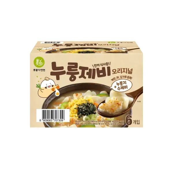 상품 이미지: 이가자연면 누룽제비 오리지널 147g x 6개입