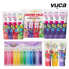 상품 이미지: VU.CA 비건 고불소 저불소 어린이 치약 칫솔 모음 뷰카
