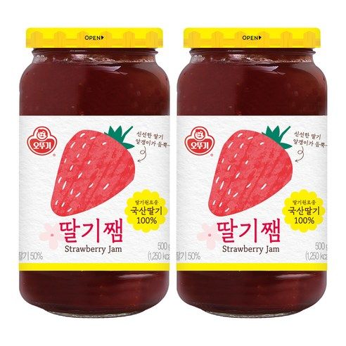 상품 이미지: 오뚜기 딸기쨈, 500g, 2개
