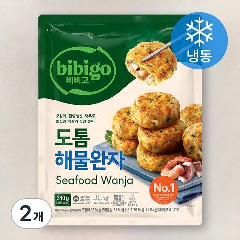 상품 이미지: 비비고 도톰 해물완자 (냉동), 340g, 2개