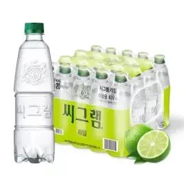 상품 이미지: [코카콜라] 씨그램 라임 무라벨, 450ml, 20개