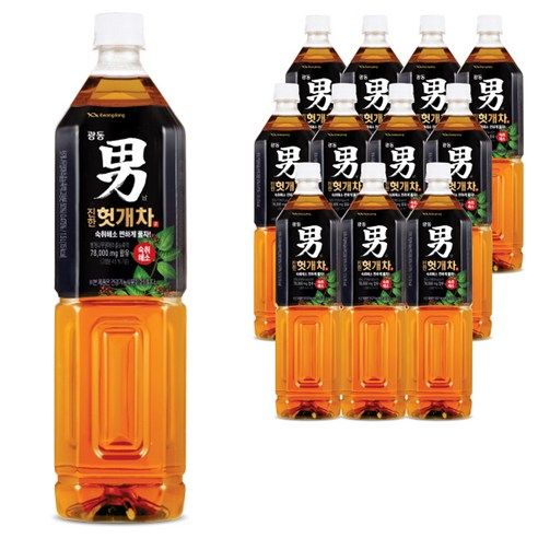 상품 이미지: 광동진한헛개차, 1.5L, 12개