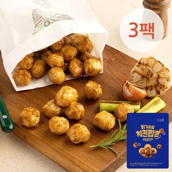 상품 이미지: [아임닭] 닭가슴살 치킨팝콘 숯불갈비맛 100g 3팩