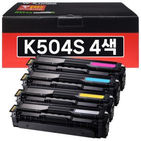 상품 이미지: (4색세트) 삼성 CLT-K504S 토너 재생 P504C SL-C1453FW C1454FW C1860FW C1404W C1810W CLP-415N (정품인식)