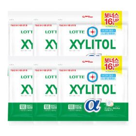 상품 이미지: 롯데제과 자일리톨 알파 오리지널 리필 102g 6팩