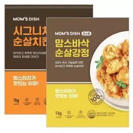 상품 이미지: 맘스터치 시그니처 순살치킨 1kg + 바삭순살강정 1kg