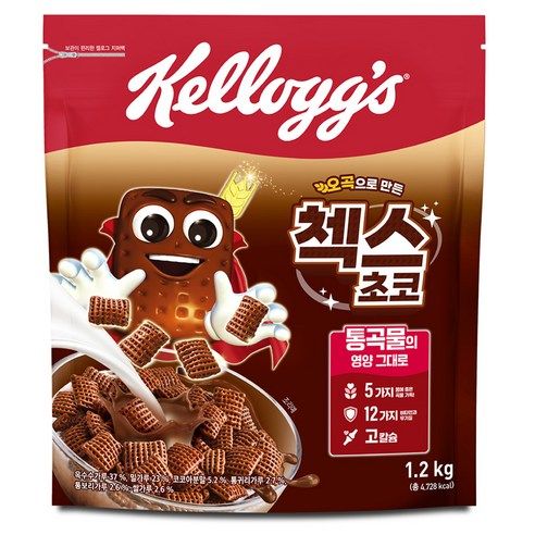 상품 이미지: 첵스초코 오곡으로 만든 시리얼, 1.2kg, 1개