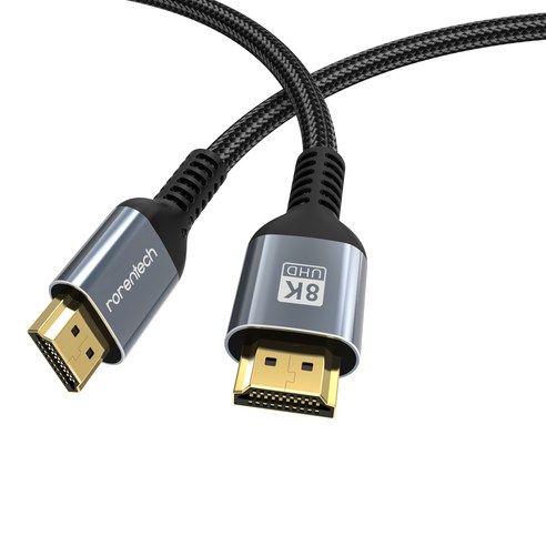 상품 이미지: 로랜텍 8K UHD 울트라 듀얼 모니터 HDMI v2.1 케이블