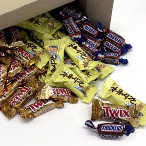 상품 이미지: 초코바 3종 미니 자유시간+트윅스 미니스+스니커즈 미니어처 믹스 총60개입 (개별포장)