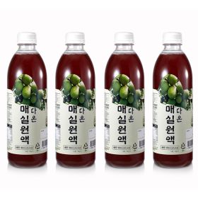 상품 이미지: 다온매실원액 무농약 3년숙성 황매실 900ml 3+1병 (총4병) 3개 구매시 1병 무료