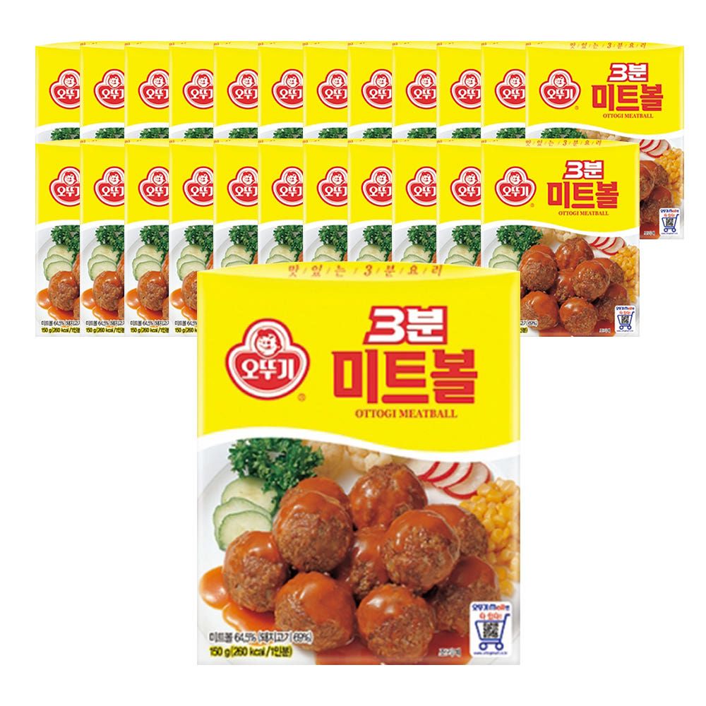 상품 이미지: 오뚜기 3분 미트볼 150g 24개