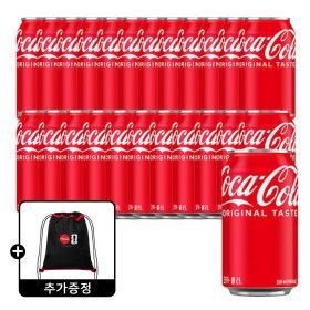 상품 이미지: 코카콜라 350ml 24캔 +(증정)코카-콜라 포터블 슈즈백
