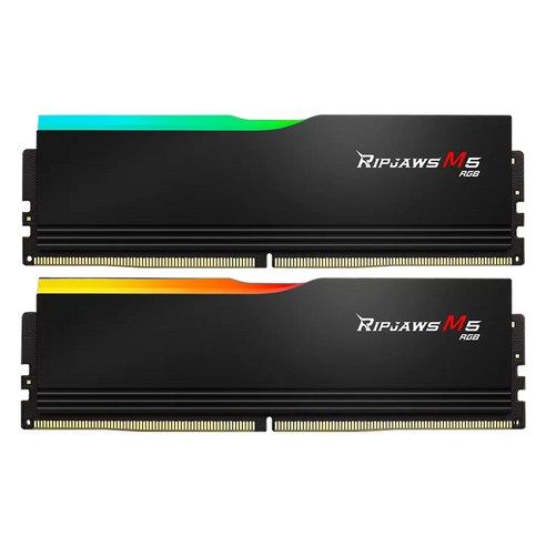 상품 이미지: G.SKILL DDR5-6000 CL36 RIPJAWS M5 RGB 블랙 패키지 (32GB(16Gx2))