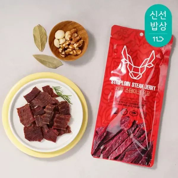 상품 이미지: [항진육포] 채끝 스테이크 육포 50g x 5봉