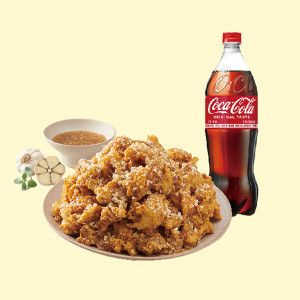 상품 이미지: (노랑통닭) (순살)알싸한 마늘 치킨+콜라1.25L