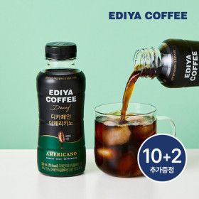 상품 이미지: 이디야 PET 아메리카노 블랙 디카페인 350ml x10개 + 2개 추가 증정