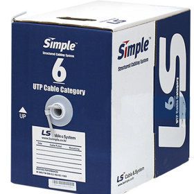 상품 이미지: LS전선 CAT.6 UTP 랜케이블 300m 단선/그레이 랜선