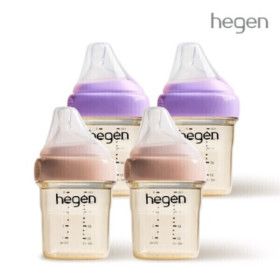 상품 이미지: 헤겐 애착젖병 PPSU 150ml 쿼드라팩(4P) (꼭지포함) / 240ML 330ML 젖병