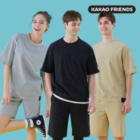 상품 이미지: (빡세일20%+무배)카카오프렌즈 냉감 와샤 하프 셋업