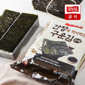 상품 이미지: (신선집중) 광천김 간장에 찍어먹는 구운 파래 식탁김 450매 내외 (120G) 잘려있어간편한 제철 파래김