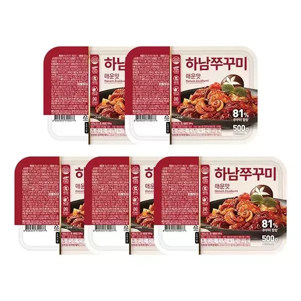 상품 이미지: 하남쭈꾸미 매운맛, 500g, 5개