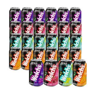 상품 이미지: 웰치스 제로 그레이프+체리스트로베리+샤인머스켓+오렌지 355ml x 6입 x 4종(총 24캔)