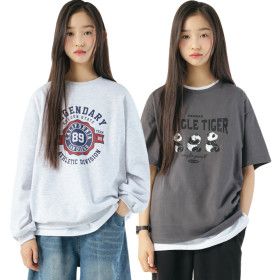 상품 이미지: 봄 신상 주니어 여아 의류 초등학생 맨투맨 티셔츠 바지 상하복 세트 아동복 아이라인키즈 특가 SALE