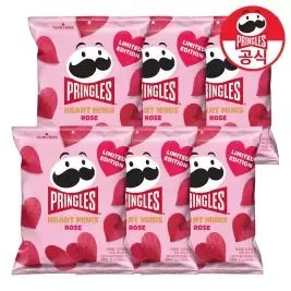 상품 이미지: 프링글스 하트 미니 로즈 35g x 6개