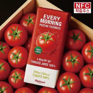 상품 이미지: 하이랜드 프레쉬 100% 토마토 착즙 주스 48팩 200ml