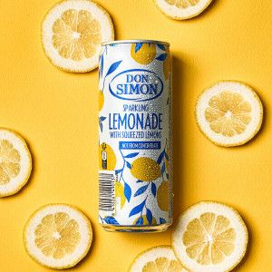 상품 이미지: 돈시몬 스파클링 무탄산 리얼 착즙 에이드 레몬 자몽 330ml 12입 / 1.5L 6입 구성