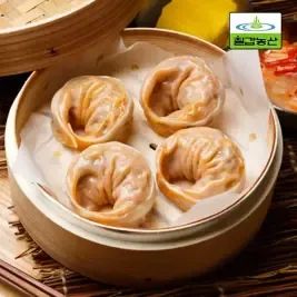 상품 이미지: [내일도착] 칠갑농산 대용량 김치손만두 1.3kg x 2봉