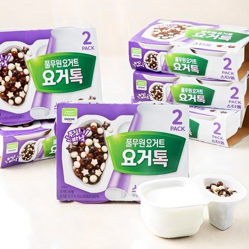 상품 이미지: 풀무원 요거트 요거톡 스타볼, 132g, 12개
