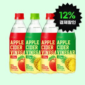 상품 이미지: 12+12 애사비 500mL  오리지널/파인애플맛 2종 24입 골라담기 제로칼로리