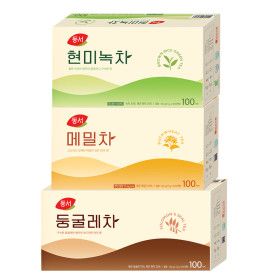 상품 이미지: 동서 현미녹차 100T+둥굴레차 100T+메밀차 100T