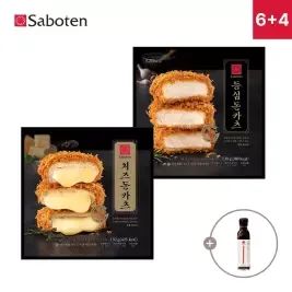 상품 이미지: 사보텐 일본 정통 수제 돈까스 등심 6팩+치즈 4팩+돈까스 소스