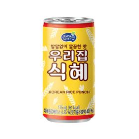 상품 이미지: 참맑은 식혜 175ml x 30캔-3박스(90캔) 전통차 업소용 캔음료