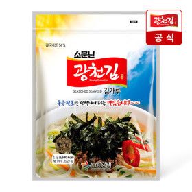 상품 이미지: (신선집중) 광천김 소문난 김가루 대용량 1kg / 업소용 식자재 배달 대용량 지퍼백 가성비템