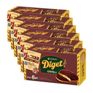상품 이미지: 오리온 다이제 초코 6P 312g x 6개