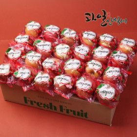 상품 이미지: (물가안정)(신선집중) 세척사과 껍찔째먹는 사과 가정용 4.5kg / 24과내외