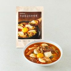 상품 이미지: 프레시지 우삼겹 순두부찌개 밀키트 2인분, 605g, 1개