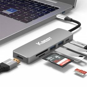 상품 이미지: USB C타입 허브 6in1 멀티허브 HDMI 노트북 맥북