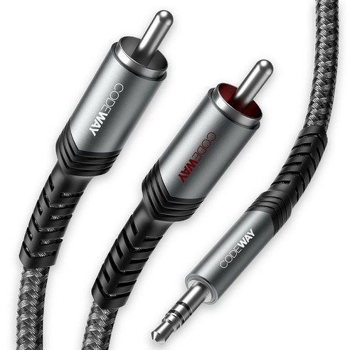 상품 이미지: 코드웨이 3.5mm AUX to 2RCA 스테레오 오디오 케이블