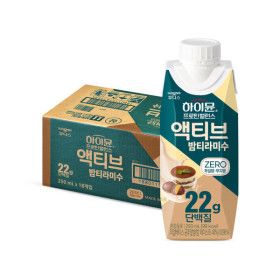 상품 이미지: 하이뮨 프로틴 밸런스 액티브 22g 밤티라미수 ZERO (250mlx18입) 1박스 (26/8/24)