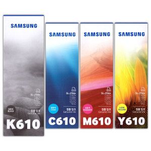 상품 이미지: 삼성 정품 프린터잉크 INK-K610 INK-C610 INK-M610 INK-Y610 4색 세트