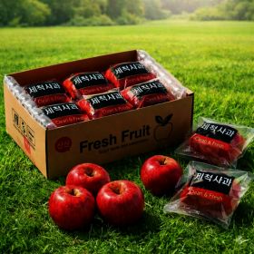 상품 이미지: (마감특가) 세척사과 15brix 껍질째먹는 부사사과 // 3kg 14-25과내외 산지직송