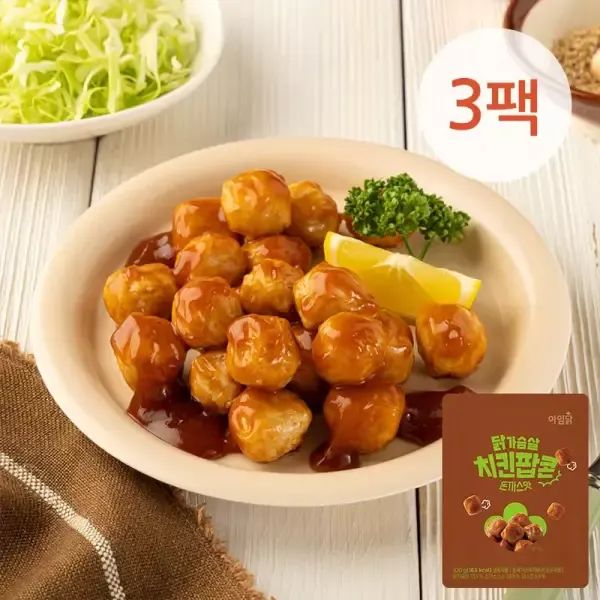 상품 이미지: 닭가슴살 치킨팝콘 돈까스맛 100g 3팩