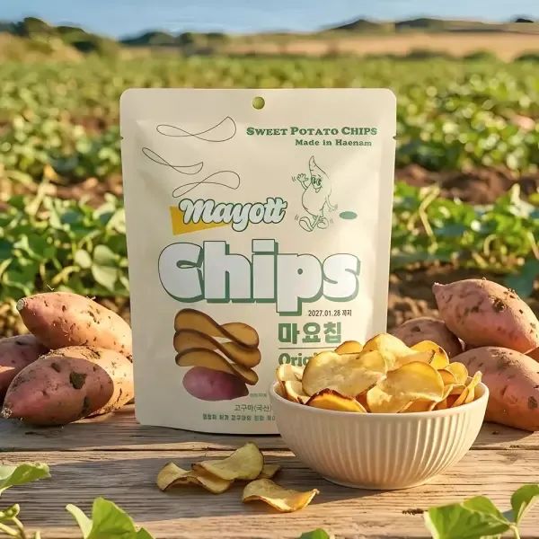 상품 이미지: 해남 고구마 그대로 바사삭 고구마칩 45g x 5봉 / 과자 간식