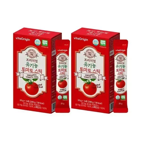 상품 이미지: 비타오리진 유기농 토마토스틱 20g, 14포, 2개